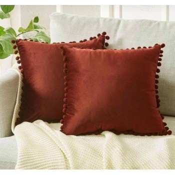 Biyomak® 2li ponponlu kırlent kılıf seti 40 x 40