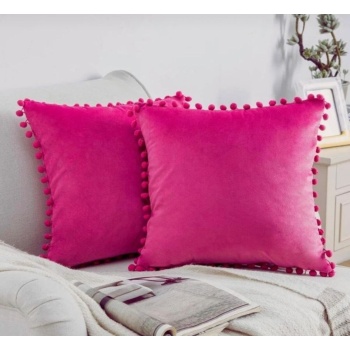 Biyomak® 2li ponponlu kırlent kılıf seti 40 x 40