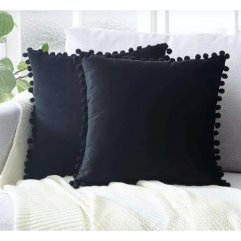 Biyomak® 2li ponponlu kırlent kılıf seti 40 x 40