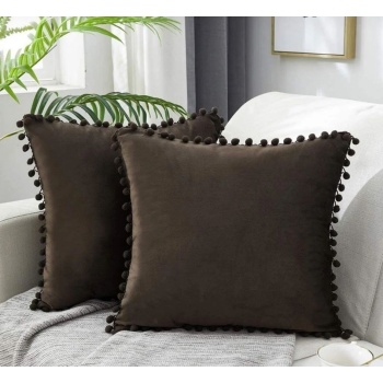 Biyomak® 2li ponponlu kırlent kılıf seti 40 x 40