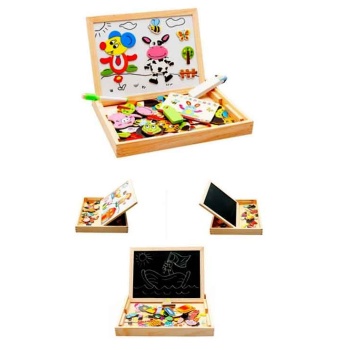 Biyomak® Mıknatıslı Çift Taraflı Ahşap Yazı Tahtası Seti