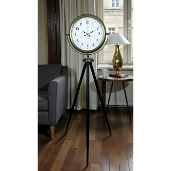 ® Klasik Eskitme Tripod Ayaklı Saat