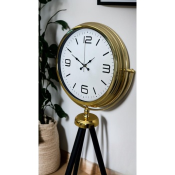 ® Zentime Elegance Gold Tripod Ayaklı Saat