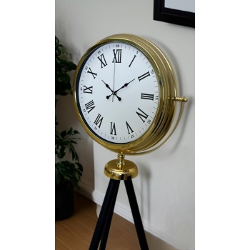 ® Gold Roma Rakamlı Lüks Tripod Ayaklı Saat