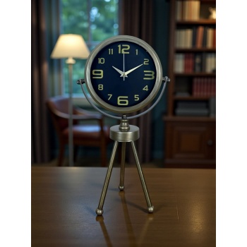 ® Zentime Eskitme Vintage Üç Ayaklı Masa Saati