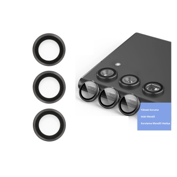 ® Samsung Galaxy S23 Kamera Lens Koruyucu - Siyah