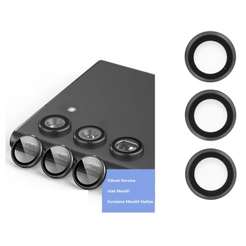 ® Samsung Galaxy S23 Plus Kamera Lens Koruyucu - Siyah