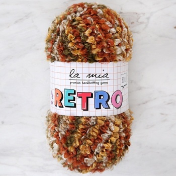 ® Yeni Ürün La Mia RETRO Ebruli El Örgü İpi - LM2601