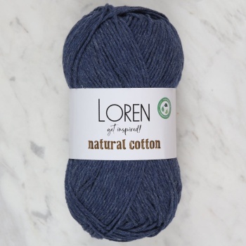 ® Yeni Ürün Natural Cotton Lacivert El Örgü İpiR103