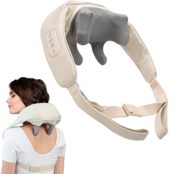 ® Yeni Ürün Elektrikli Boyun ve Sırt Masaj Aleti Kablosuz Boyun ve Omuz Yoğurma Masaj Yastığı