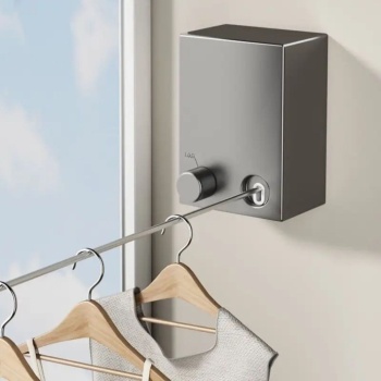 ® Yeni Ürün Teleskopik Çamaşır Kurutma Askısı, Pratik Geri Çekilebilir Çamaşır İpi