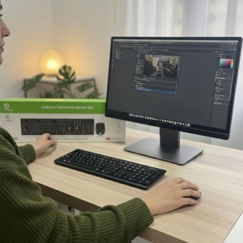 ® Yeni Ürün Kablosuz Q Klavye Mouse Seti Rahat Yazım, Sessiz Tuşlar, Ofis ve Ev Kullanımına Uygun Set YK7100