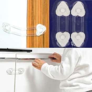 ® Yeni Ürün 2li Mini Çok Amaçlı Kilit- Çocuk Güvenlik Gereçkerli Çekmece,Dolap,Kapak Kilidi