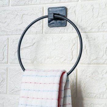 ® Yeni Ürün Kendiliğinden Yapışkanlı Siyah Paslanmaz Metal Yuvarlak Havluluk