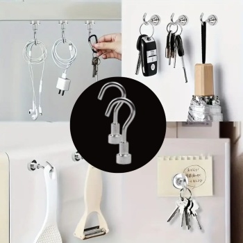 ® Yeni Ürün Güçlü Manyetik Mutfak,Banyolar İçin Çok Amaçlı 2li Magnet Askı