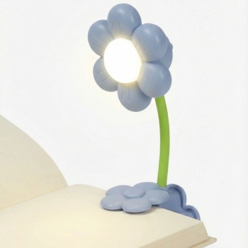 BUFFER® Ayçiçeği Model Mandallı LED Kitap Okuma Lambası – Kıvrılabilir Esnek Gövdeli, Taşınabilir Gece Lambası & Masaüstü Okuma Işığı