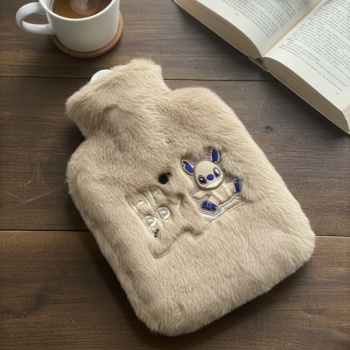 ® Yeni Ürün Mutlu Robot Hayvan Figürlü Peluş Sıcak Su Torbası 1 LtYumuşak Kılıf, Uzun Süre Sıcak Tutan Termal Su Torbası