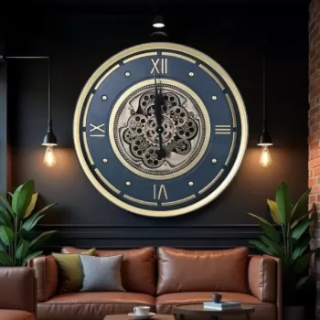 ® Yeni Ürün Çarklı Duvar Saati 60 Cm