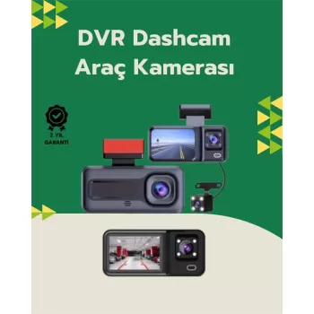 ® Yeni Ürün Tam Kapsamlı Araç Güvenliği: 3 Kameralı Full Hd Kayıt Sistemi İle Ön İç Ve Arka Görüş
