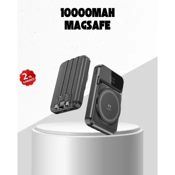 ® Yeni Ürün 15w Kablosuz Şarj Özellikli 10000 Mah Powerbank –  Type-c Hızlı Şarj
