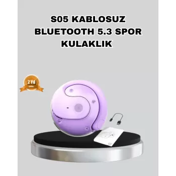 ® Yeni Ürün Bluetooth 5.3 S05 Kablosuz Kulaklık Ipx4 Spor Uyumlu Suya Dayanıklı Stereo