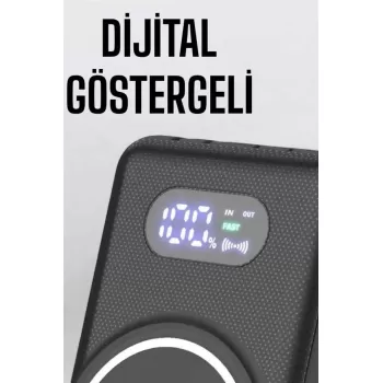 ® Yeni Ürün 10.000 Mah Powerbank 4 Portlu Hızlı Şarj Dijital Göstergeli
