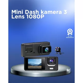 ® Yeni Ürün 1080p 3 Kameralı Araç DvrDöngü Kayıt Ve Geri Görüş Özellikli