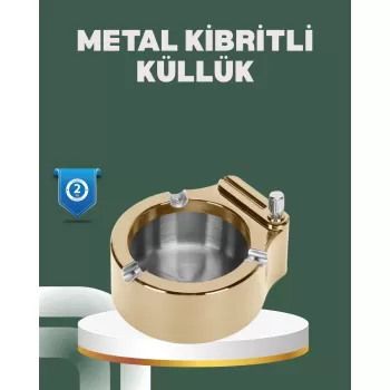 ® Yeni Ürün Yeniden Doldurulabilir Çakmaklı Küllük Dayanıklı Yapı