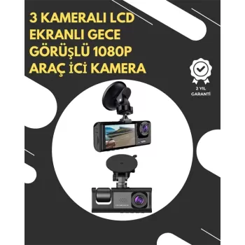 ® Yeni Ürün G-sensör Ve Hareket Algılama Destekli 1080p Araç İçi Güvenlik Kamerası