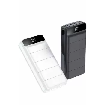 ® Yeni Ürün Powerbank 50.000 Mah Dijital Göstergeli Taşınabilir 4 Portlu Hızlı Powerbank