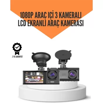 ® Yeni Ürün Ta-01 Lcd Ekranlı Gece Görüşlü Araç Kamerası