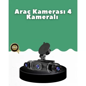 ® Yeni Ürün 1080p 4 Kanallı Araç Kamerası Gps + Wifi + G Sensör Destekli