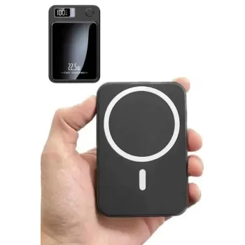 ® Yeni Ürün Magsafe Hızlı Şarj 10.000 Mah Wireless Şarj Powerbank Android Ve İos Uyumlu