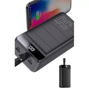 ® Yeni Ürün Hızlı Taşınabilir 50.000 Mah Powerbank Led Ekran Android Ve İos Uyumlu