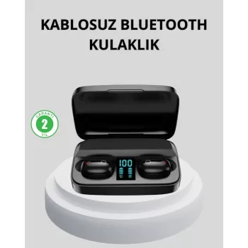 ® Yeni Ürün Tws Bluetooth Kulaklık 1800mah Şarj Kutulu Dijital Ekranlı