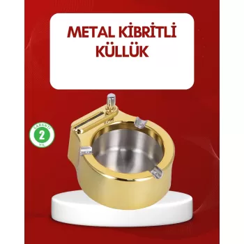® Yeni Ürün Metal Küllük Gizli Ateşleme Sistemli Şık Tasarım