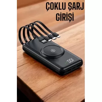 ® Yeni Ürün Powerbank Taşınabilir 10.000 Mah Hızlı Şarj Dijital Göstergeli