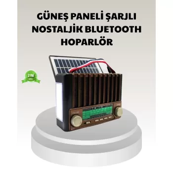 ® Yeni Ürün Güneş Enerjili Taşınabilir Hoparlör Ktf-1428 Bluetooth Radyo Usb Sd Kart Destekli