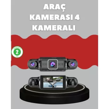 ® Yeni Ürün 4 Kameralı Araç Kayıt Cihazı Full Hd Park İzleme Gece Görüş