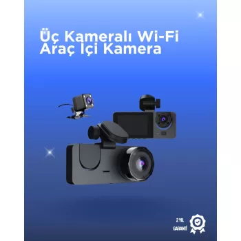 ® Yeni Ürün Gelişmiş G-sensörlü Üçlü Araç Kamerası5” Lcd Ekran Ve Hareket Algılama