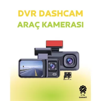 ® Yeni Ürün 1080p Ön 720p Arka Ve İç Kamera İle %100 KapsamaGece Görüşlü Araç Kamerası