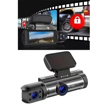 ® Yeni Ürün Çift Kameralı Araç Kamerası Ön Ve Arka Kameralı