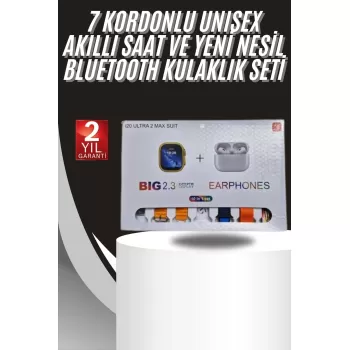 ® Yeni Ürün 9 Ultra Akıllı Saat 49mm 2inç Ekran 7 Kordonlu Ve Bluetooth Kulaklık