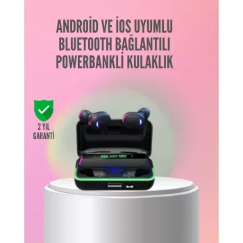 ® Yeni Ürün Powerbank Özellikli Bluetooth 5.1 Kulaklık Oyun Ve Müzik İçin