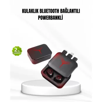 ® Yeni Ürün Bluetooth Powerbank Kulaklık – Kablosuz Uzun Pil Ömrü Dokunmatik Ve Yüksek Ses Kalitesi