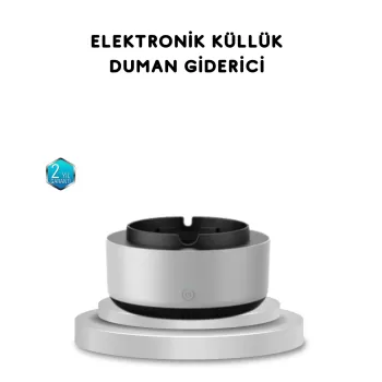 ® Yeni Ürün Sigara Dumanı Ve Koku Giderici Hava Temizleyici Küllük – 2 Katmanlı Filtreli Usb Şarjlı