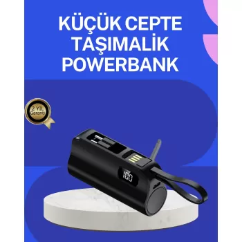 ® Yeni Ürün Pd 20w Hızlı Şarjlı Kablolu Kablosuz Kullanım Powerbank
