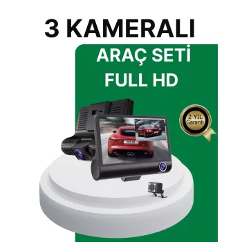 ® Yeni Ürün Gece Görüşü Destekli 1080p Full Hd Çözünürlüklü Araç İçi Kamera