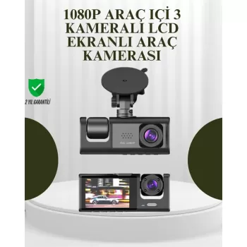 ® Yeni Ürün Ta-01 G-sensörlü 3lü Kayıtlı Araç Kamerası