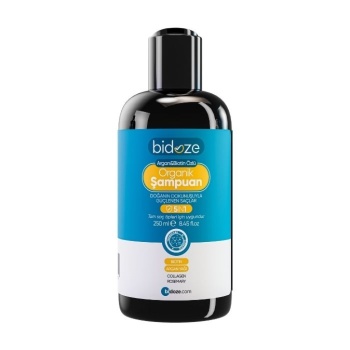 ® Yeni Ürün Bidoze Argan & Biotin Özlü Organik Şampuan 250 Ml. | Dökülme ve Kepek Karşıtı Onarıcı Bakım